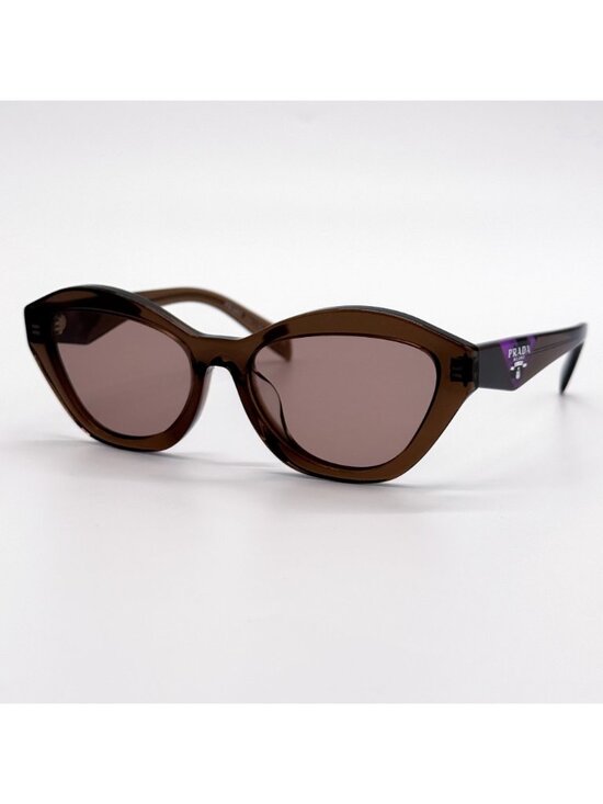 NEW PRADA SUNGLASSES PRA02SF 17O60B BROWN WOMEN EYEWEAR PR A02SF, SPR A02S